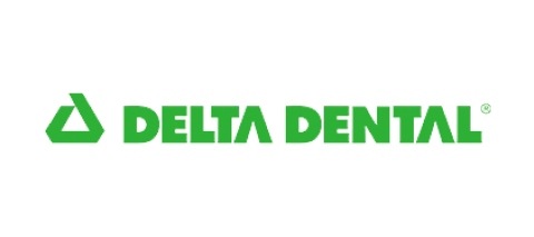 Delta Dental logo in green text on white background