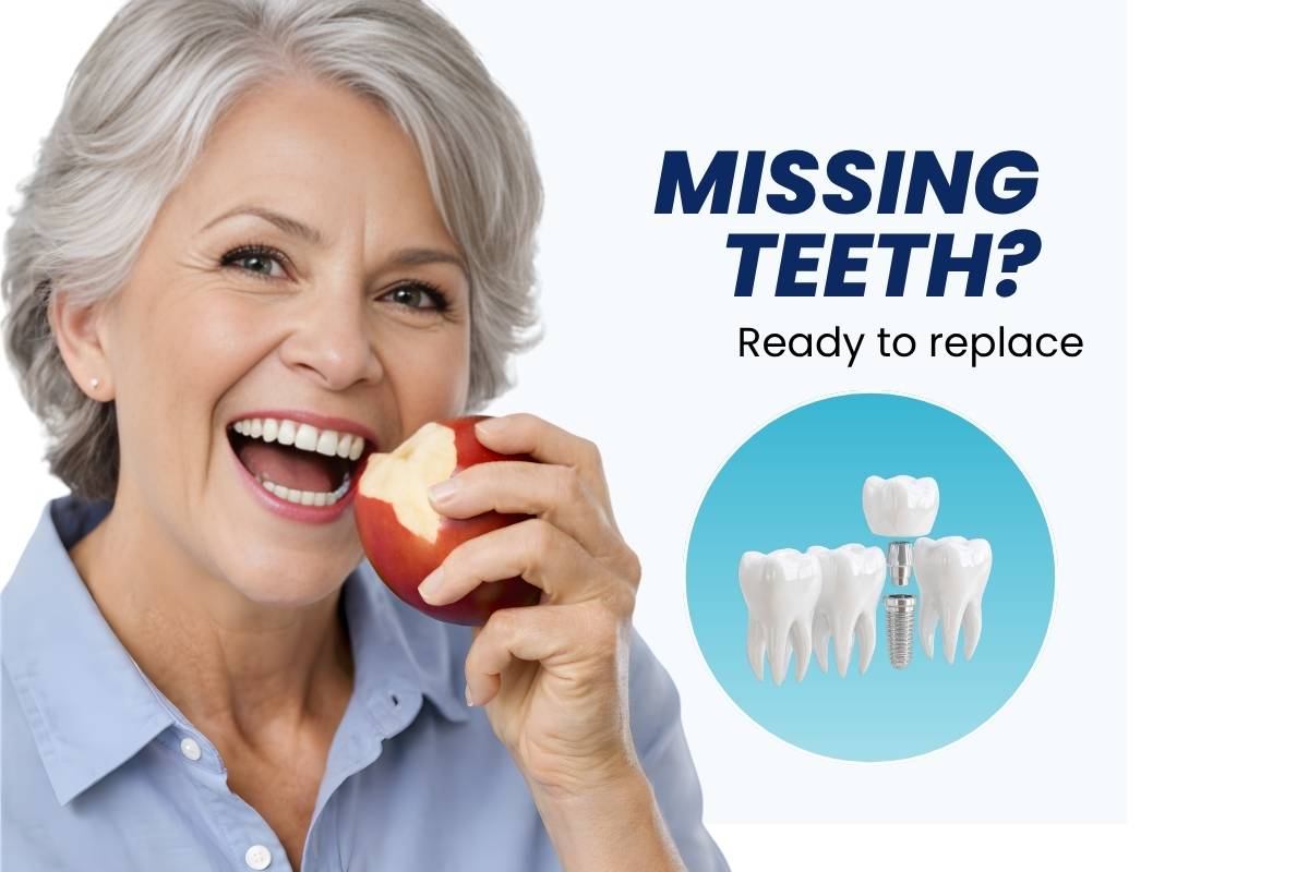 Replace Missing Teeth with Dental Implants